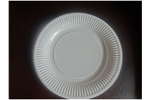 white paper plate