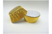 gold foil cupcake cups