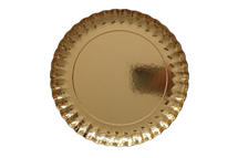 25mm Height Round Gold Paper Plate