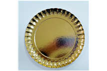 1.5mm Round Gold Paper Plate