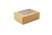 Customised Transparent Window Muffin Box Cupcake Packaging Box