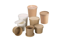 Round Paper Bowl Thickened Leak-proof Disposable Kraft Paper Bowl